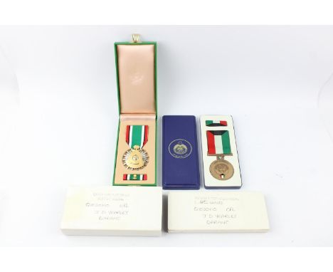 Gulf War Boxed liberation of Kuwait medals  outer box Named Q1020110 Corporal JD Yearly Queen Alexanders - Royal Army Nursing