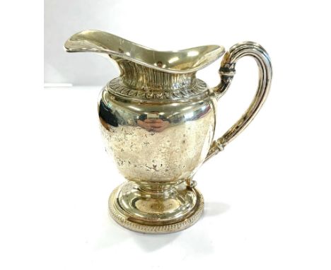 Antique/ vintage stamped 800 continental silver cream jug height - 8.5cm item is in antique/ vintage condition signs of age &