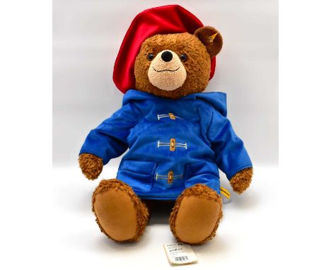 STEIFF; a large discontinued stuffed Paddington Bear, with labels and tags, 2018, no.690372, height 64cm.