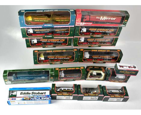 CORGI; a good quantity of boxed scale models of various Eddie Stobart Ltd vehicles to include a Ford Escort van, ERF curtain 