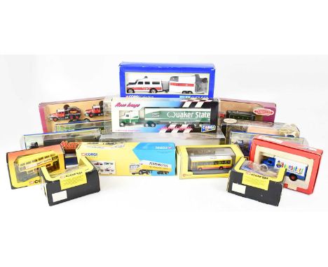 CORGI; a good quantity of boxed scale model diecast vehicles to include a Corgi Classics Ferrymasters 'The International Haul