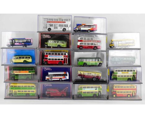 CORGI; eighteen boxed diecast scale model 1:76 buses and coaches from the Original Omnibus Company, and Bus Operators of Brit