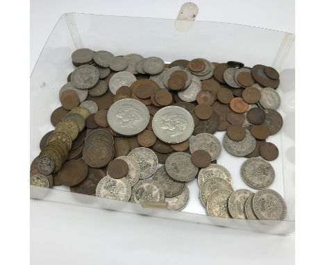 A Tray of mixed British coins. 