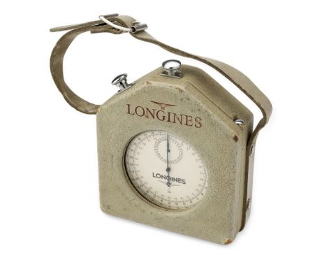 Ref. 23282Case: stainless steel, leather outer carry caseCase diameter: circa 62 mmDial: silveredMovement: manual, numbered ‘