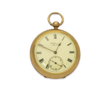Hallmarks : ‘18’, London gold hallmarks, ‘K’ for 1945 (?), numbered ‘269’, signed ‘JWB’diameter circa 5 cmgross weight: 107 g