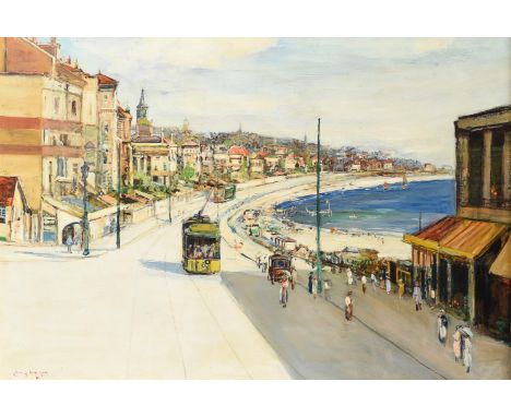 
	
		JAMES KAY (SCOTTISH 1858-1942)
		BOULEVARD ALBERT LE HAVRE
		Oil on board
		Signed (lower left); further signed and insc