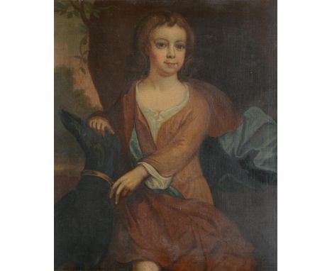 
	
		FOLLOWER OF THEODORE HEINS
		PORTRAIT OF A BOY AND A DOG
		Oil on canvas
		73 x 61cm (28½ x 24 in.)
		
		
		Condition Re
