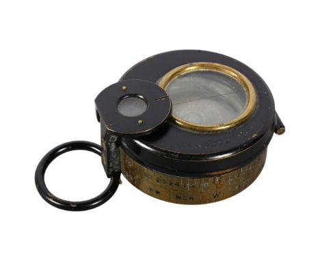 Barkers Patent oxidised and brass compass