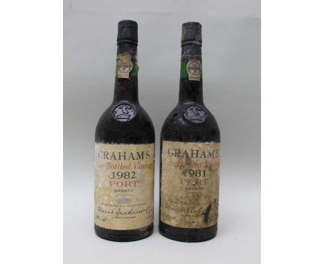 Graham's Port, 1981 &amp; 1982 vintage, 2 bottles