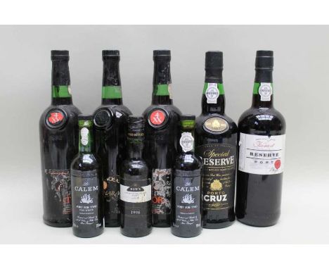 Taylors, Mary Rose 4XX Vintage Character Port, 3 bottles
Porto Cruz, Special Reserve Port, 1 bottle
Morgan Brothers, Finest R