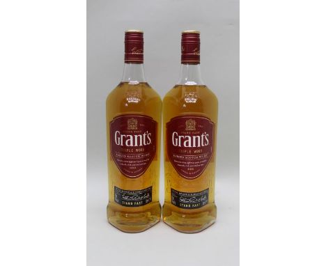 Grants Triple Wood Blended scotch whiskey Red label 1l, 2 bottles