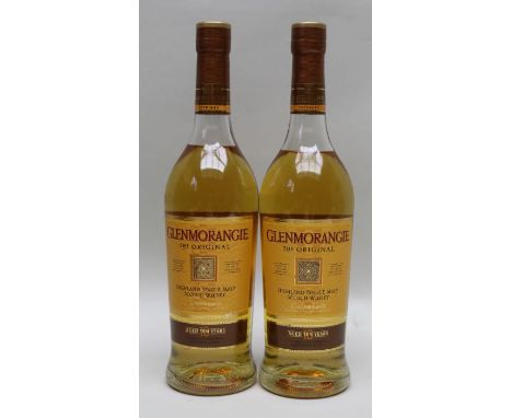 Glenmorangie Highland Single Malt Scotch Whiskey 10 year 70cl, 2 bottles