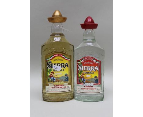 Sierra Tequila Silver imported Hecho en Mexico 50cl with&nbsp;Sierra Tequila imported Reposado 70cl (2)