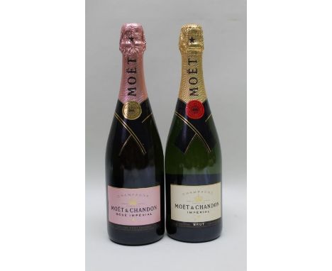 Moet &amp; Chandon Imperial Brut 750ml with&nbsp;Moet &amp; Chandon Rose Imperial Brut 750ml