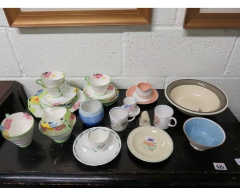 A Paragon Iceland Poppy pattern part tea service; a Shelley bowl, assorted Susie Cooper items etc 