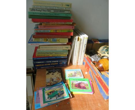 A quantity of childrens books relating to Beatrix Potter, Thomas the Tank Engine, Fairy Tales etc