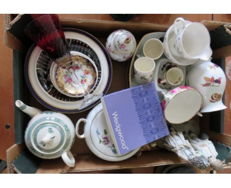 Assorted china to include Royal Worcester Evesham pattern.