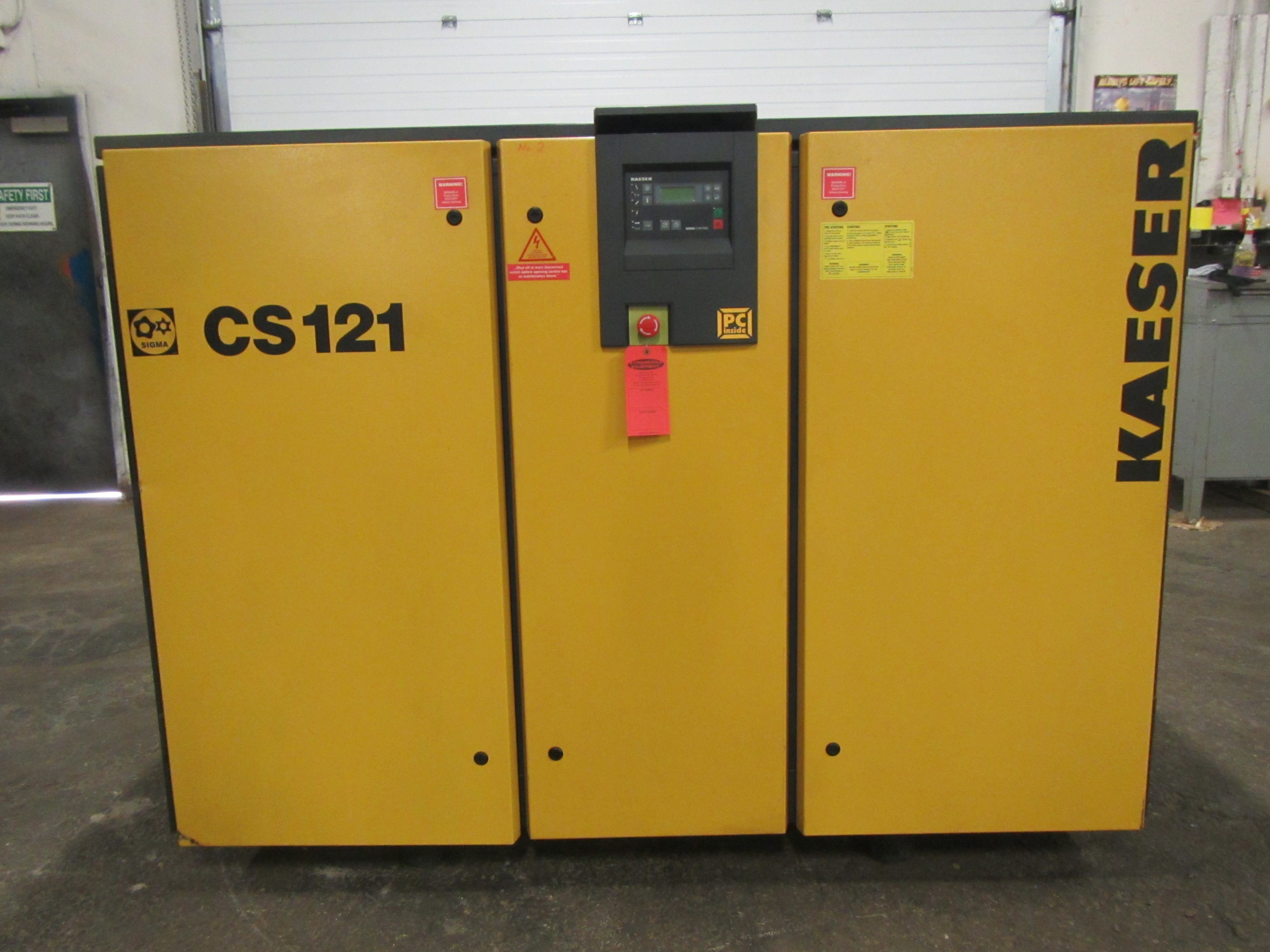 Lot 199 - Kaeser CS121 100HP Rotary Screw Air Compressor - 458 CFM
