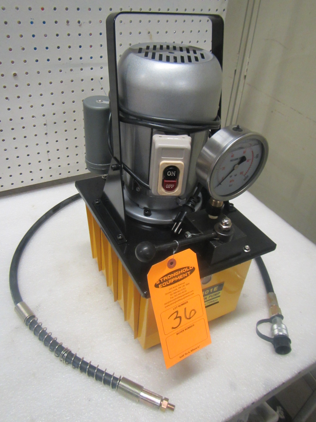 Power Team Hydraulics Electric Powerpack type - 120V single phase ...
