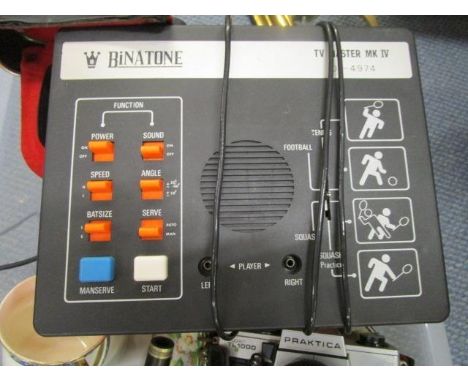 A Binatone retro digital Dare-Devil control, Praktica camera, Kodak Camera and other items 