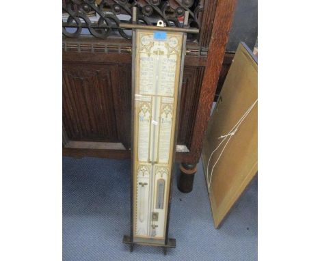 A reproduction Admiral Fitzroy's barometer, 41" x 10" 