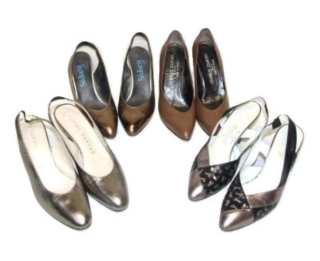 Ladies Vintage Shoes incl. Charles Jourdan, Seducta, Xavier Danaud &amp; Adanna for Ravine, all USA size 8 1/2 (UK 6) (4) 