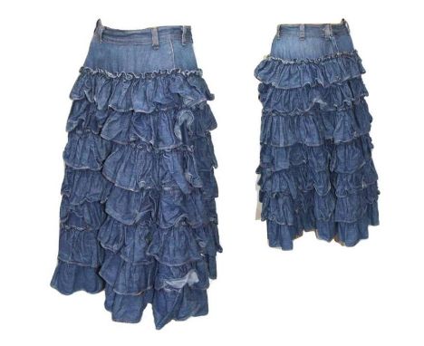 Katherine Hamnett Vintage Denim Skirt, size M 