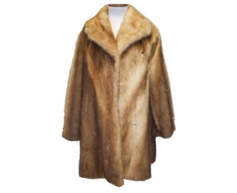 Ladies Vintage Blonde Mink Fur Coat, approx. size 8/10 