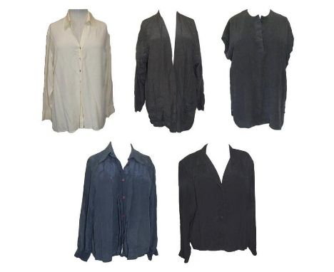 5 Ladies Vintage Silk Shirts Size 16 incl. Fenn Wright &amp; Manson, Austin Reed, Et Vous etc. (5) 