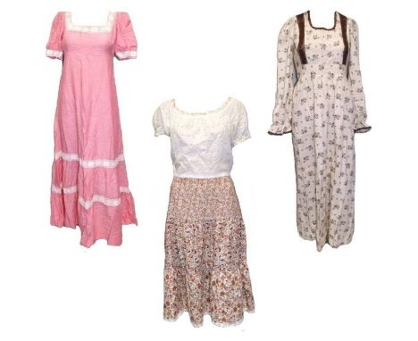 3 Ladies Vintage 1970s Dresses incl. Devonshire Lady &amp; Shubette, all labelled size 2 (3) 