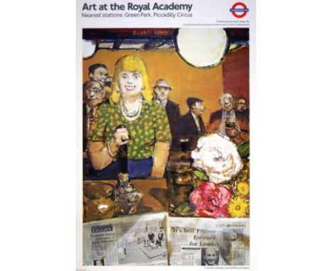 LT London Underground - Art at the Royal Academy. Original London Underground poster commissioned for the Art on the Undergro