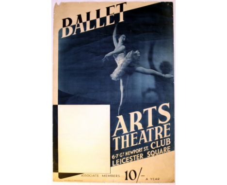 Advertising Posters Ballet - Arts Theatre Club. Original vintage advertising poster for a ballet performing at the Arts Theat