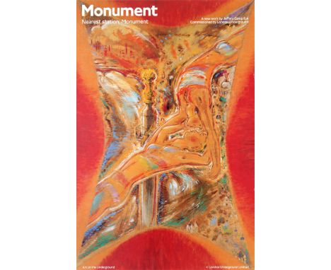 Travel Poster - London Underground - Monument - Jeffrey Camp, R.A. Art on the Underground. Country: UK. Year: 1991. Artist: J