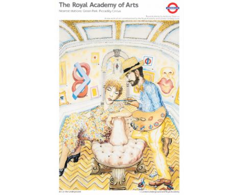 Travel Poster - London Underground - The Royal Academy of Arts - Anthony Green, R.A. Art on the Underground. Country: UK. Yea