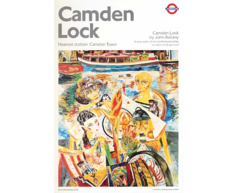 Travel Poster - London Underground - Camden Lock by John Bellany. Art on the Underground. Country: UK. Year: 1991. Artist: Jo