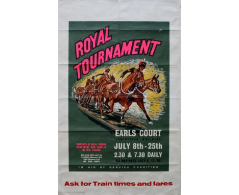 Advertising Posters Royal Tournament. Original vintage advertising poster for a Royal Tournament at Earl's Court on July 8-25