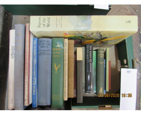 Various volumes of ornithological interest including "The Wildfowler's Year", by Aylmer Tryon and Hugh Monahan, 1952, signed 