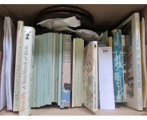 Mixed ornithological volumes including "Portrait of the Wild", Guy Mountford and "John Gould- Bird Man", by Maureen Lambourne