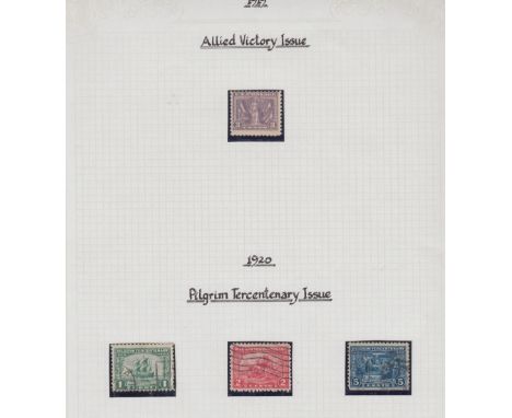 STAMPS USA 1919 to 1970 mostly U/M collection in an album with a useful range of definitive, commemorative & Air stamps, all 