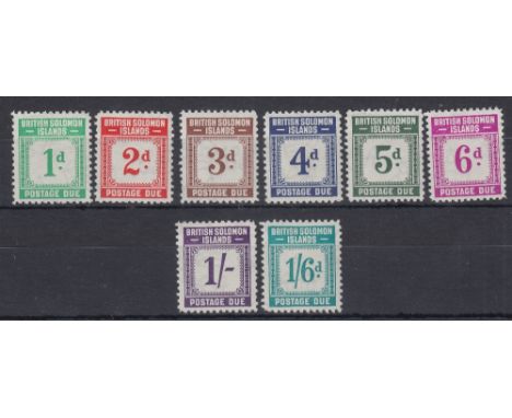 STAMPS BRITISH SOLOMON ISLANDS 1940 Postage Due set of eight, fine M/M, SG D1-D8. Cat £95