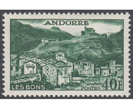 STAMPS ANDORRA fine U/M collection in a stockbook with French & Spanish Andorra issues. Many useful & better stamps included.