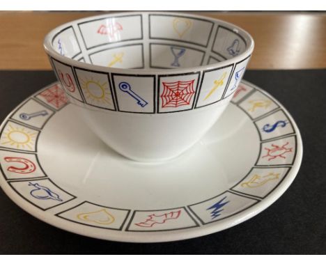Ian Messiter Fortune Teacup and Saucer by Poole Pottery, excellent condition no chips or cracks 