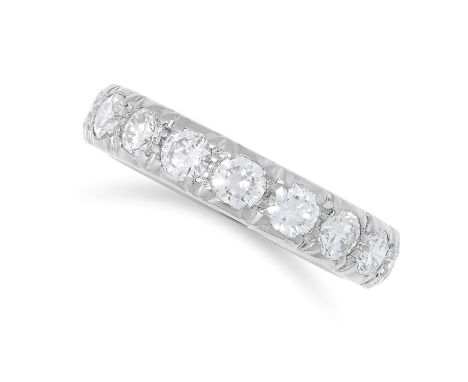 2.40 CARAT DIAMOND ETERNITY RING set with round cut diamonds totalling approximately 2.40 carats, size K / 5, 3.9g.