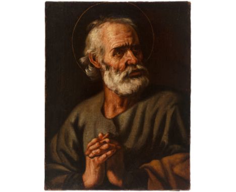 17th century Spanish school."Saint Peter".Oil on canvas.Measurements: 62 x 48 cm.The canvas represents the prince of the apos
