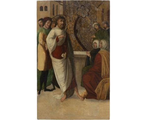 Castilian school of the 16th century. Circle of PEDRO BERRUGUETE (Paredes de Nava, Palencia, ca.1445/50 - Madrid?, 1503)."Chr