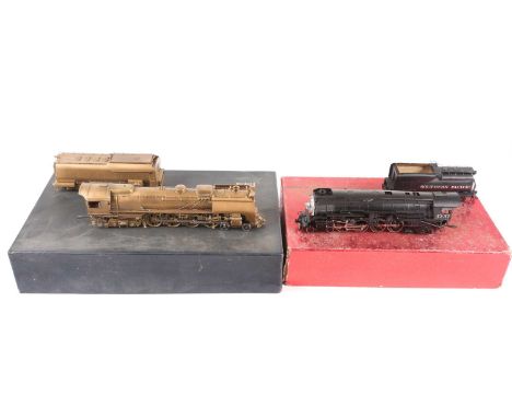 A boxed United Scale Models HO gauge B&amp;O Power 2-8-0 brass locomotive &amp; tender, 'Exclusively for Pacific Fast Mail', 