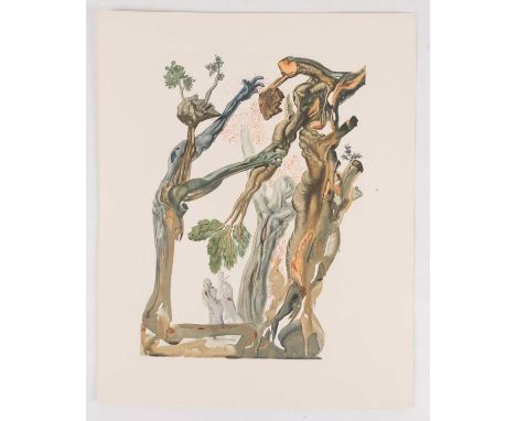 Salvador Dali (1904-1989) Spanish, unsigned woodblock print from 'The Divine Comedy' series, 1964, woodblock print, Bruce Hoc