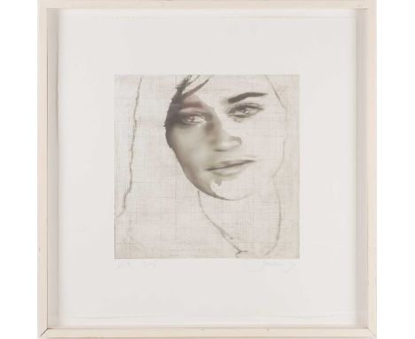 Jonathan Yeo (b.1970), 'Shebah', a portrait of the artist's wife, Shebah Ronay, limited edition artist's proof print on paper