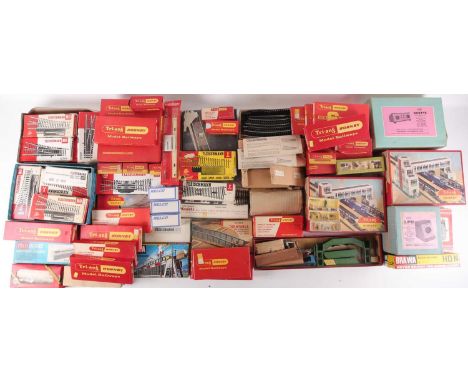 A large collection of model railway track and related accessories, to include examples by Tri-ang Hornby, Fleischmann, Airfix