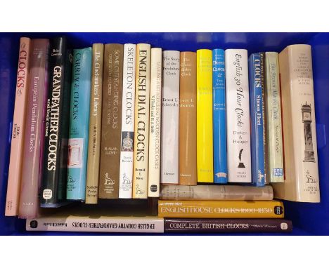 A collection of horology reference books, to include 4 x Ernest L Edwards - The Story of the Pendulum Clock, The Grandfather 